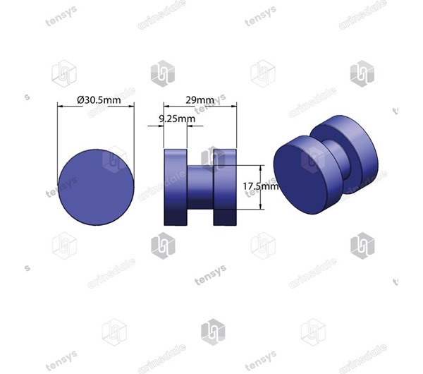 Tensys® · Bobbin Roller Only · Blue