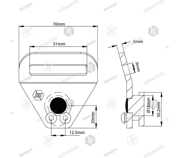 Tensys® · 50mm · 2000daN · Captive Attachment Point