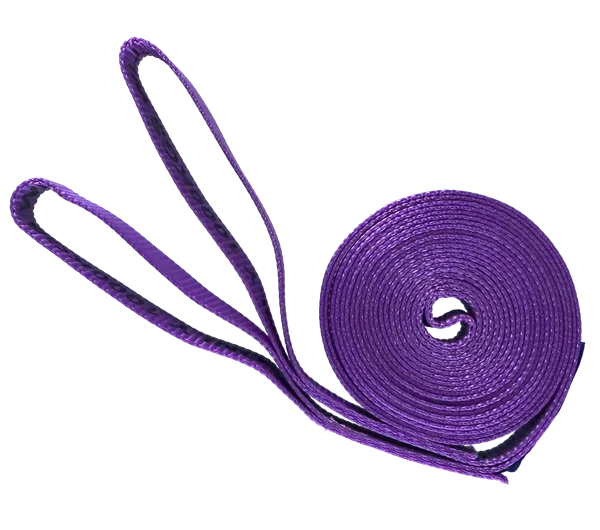 1 tonne WLL x 60mm wide simplex (Single thickness) flat web sling 8m EWL with 250mm flat loops each end (not reinforced)