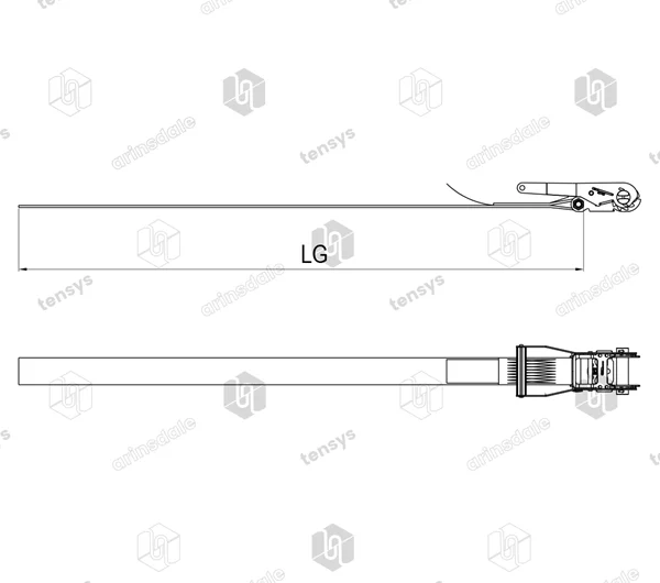 50mm · 8000daN · LWH · Ratchet Lashing System · Endless