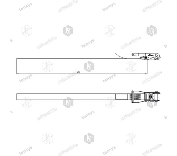 Tensys® · 50mm · 8000daN · LWH · Ratchet Lashing System · Endless
