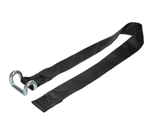 Tensys® · 50mm · Curtainside Bottom Strap · Closed Rave Hook · Black