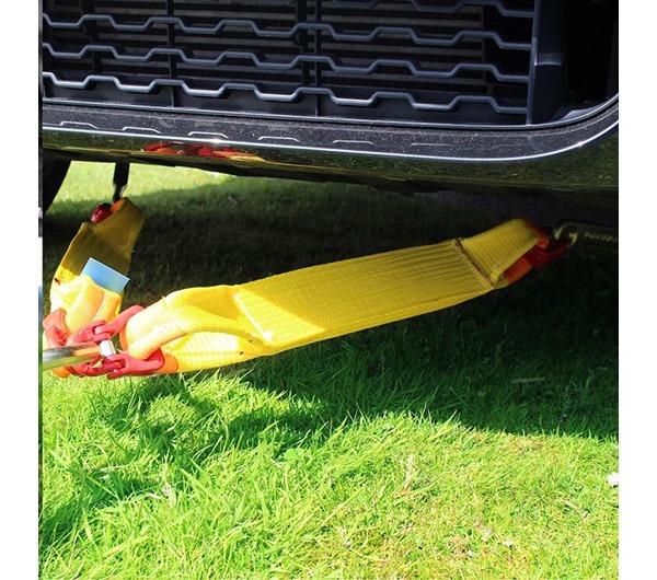 Tensys® · J Hook V-Assembly with webbing for Winching 5000 daN (Kg) Min Break Force