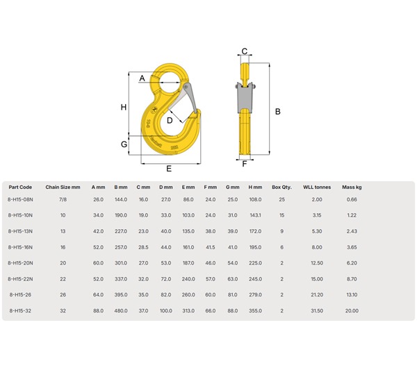 Hack8 Eye Sling Hook