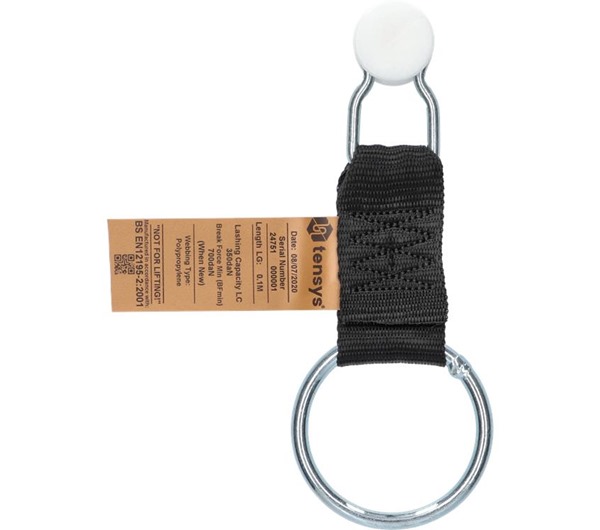 Tensys® · 75mm O Ring · Curtainside Extension Strap · Waisted Ring & White Roller
