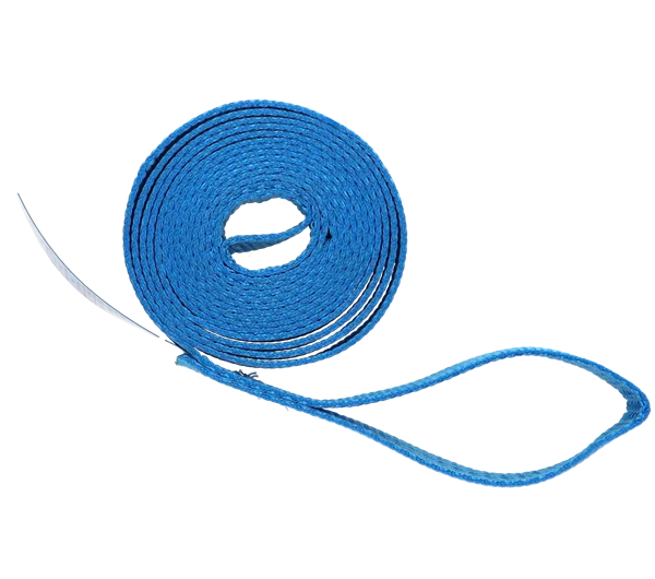 Blue · 50mm · 3.5 metre Strap · 150mm sewn flat loop