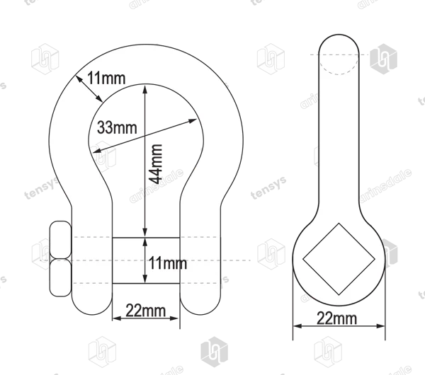 Bow Shackle · Safety Pin