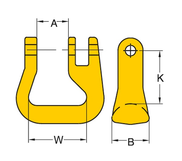 Yoke 8-053 G80 Round Sling Coupling