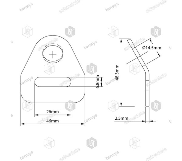 Tensys® · 25mm · 1500daN · Attachment Point