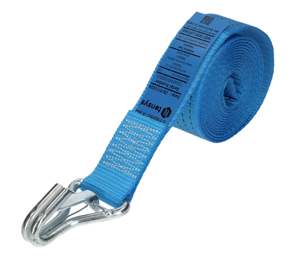 Blue · 50mm · 3.5 metre Strap · Claw Hook with safety catch