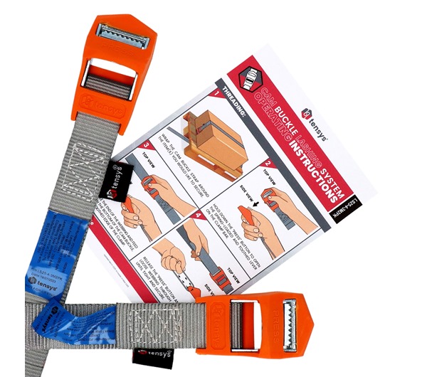 3.0m long 25mm wide cam buckle straps 