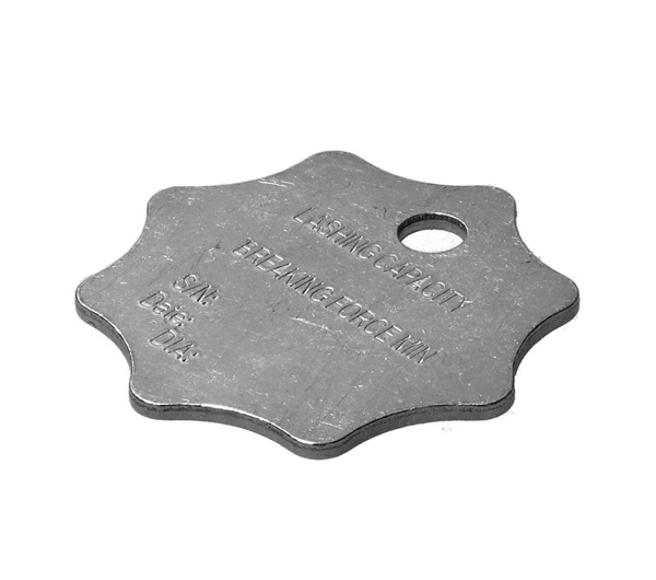 Tensys | LCTAGAL | Aluminium ID Tag for Lashing Chains