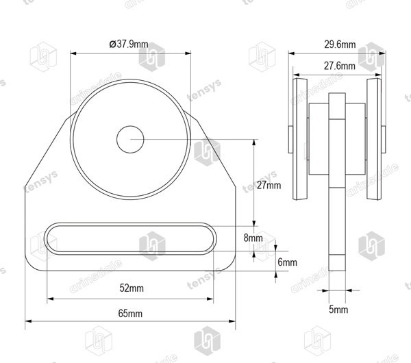 50mm · 1000daN · To Suit Henderson 290 Track