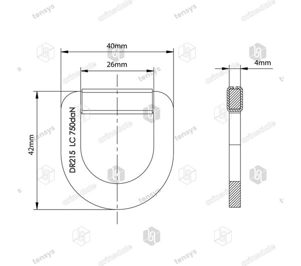 Tensys® · 25mm · 1500daN · Delta
