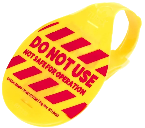 ID Tags for Replacement "DO NOT USE NOT SAFE FOR OPERATION"