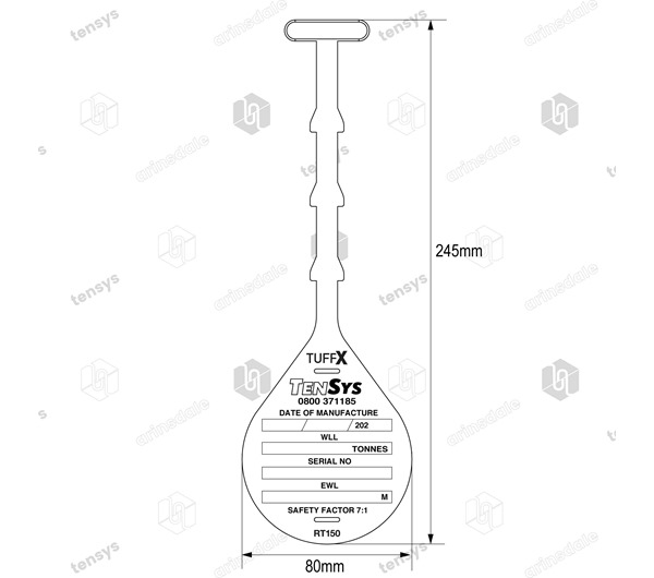 Sling ID Tie Tag · Red
