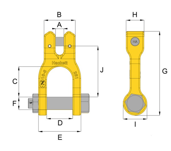 Hack8 Clevis Shackle