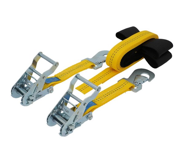 Tensys® · 35mm · 2000daN · Motorcycle Recovery Strap · Flat Snap Hooks