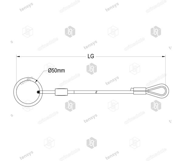 Drop Wire to Secure Web Lashing