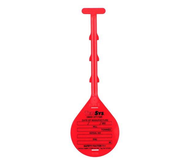 Sling ID Tie Tag · Red