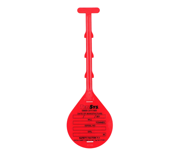 Sling ID Tie Tag · Red