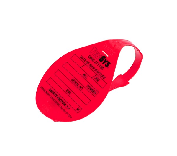 Sling ID Tie Tag · Red