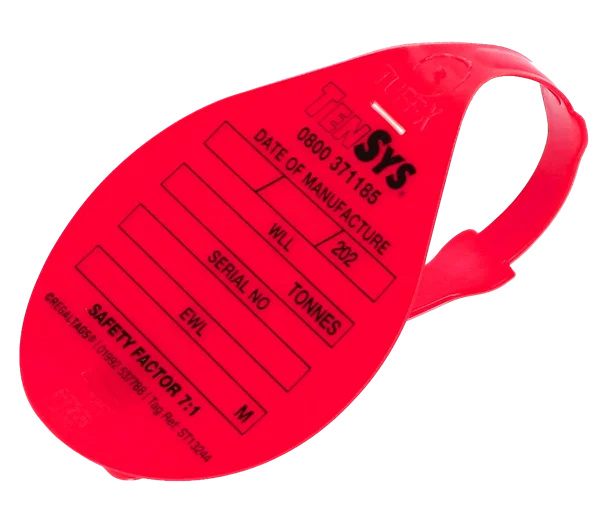 Sling ID Tie Tag · Red
