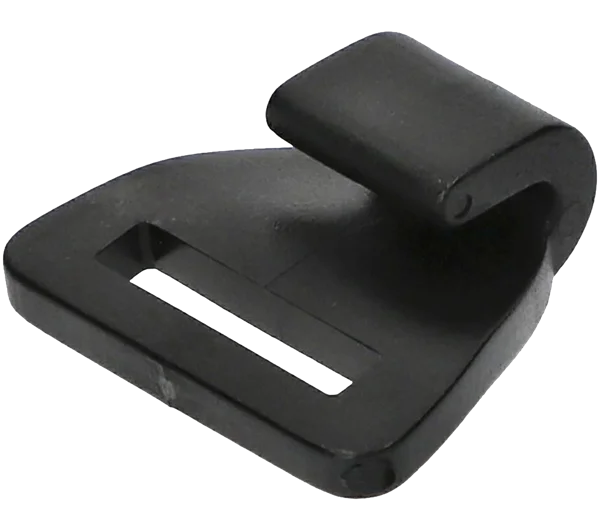 25mm · Black Nylon Cord Hook