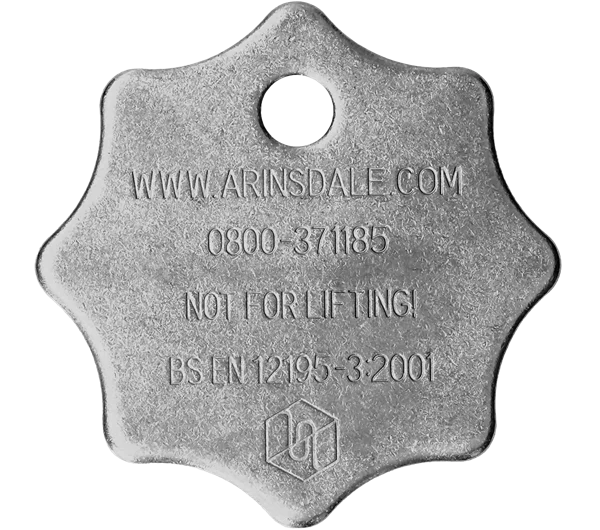 Tensys | LCTAGSS | Stainless Steel ID Tag for Lashing Chains