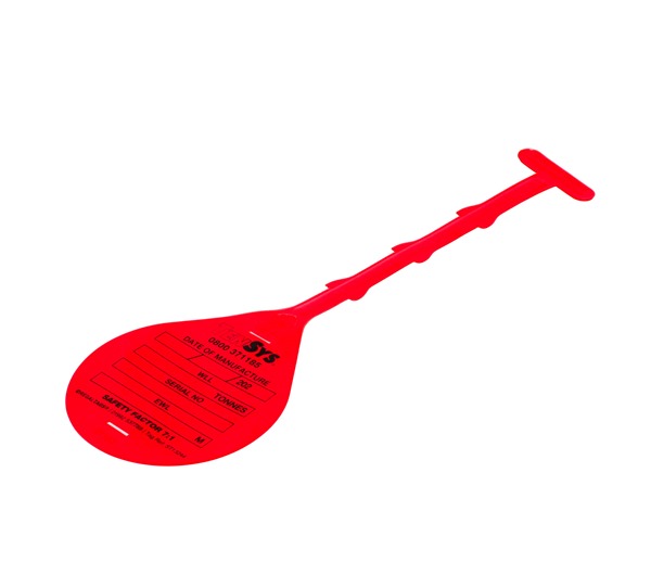 Sling ID Tie Tag · Red