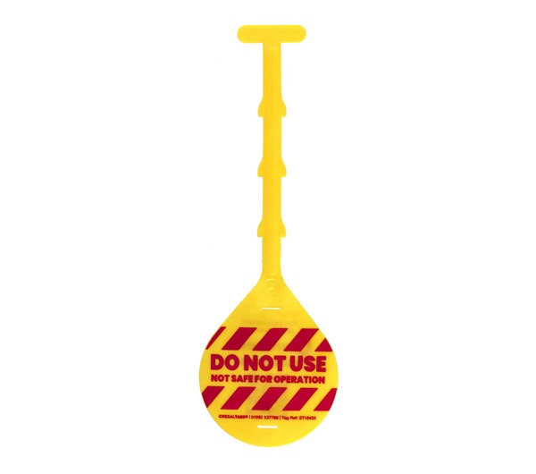ID Tags for Replacement "DO NOT USE NOT SAFE FOR OPERATION"