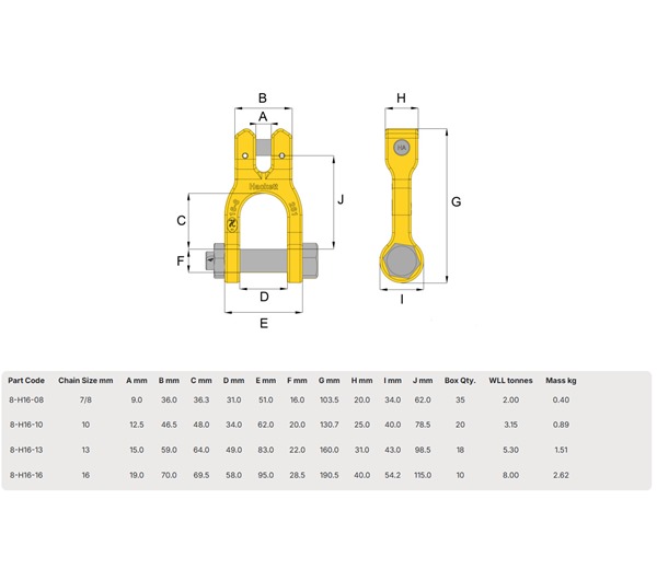 Hack8 Clevis Shackle