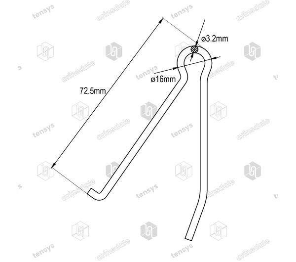 Spring Pin to suit Montracon type Locking Overcentre Buckles