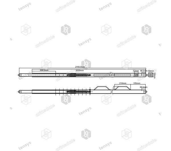Tensys® · Spring Loaded Shoring Bars - Square