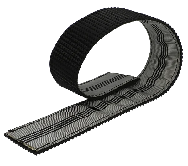 Webbing sleeve with tyre gripper for 35mm & 50mm wide webbing - Grey-750mm long soft/flexible version