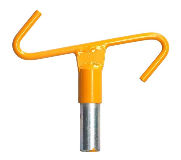 Positioning Hook for Extending Glass Fibre Poles