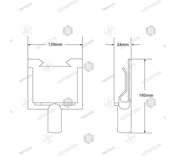 Tensys® · Mounty · Corner Protector Applicator Head - Small