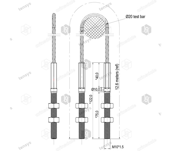 Captive Running Wire with Swaged Terminals