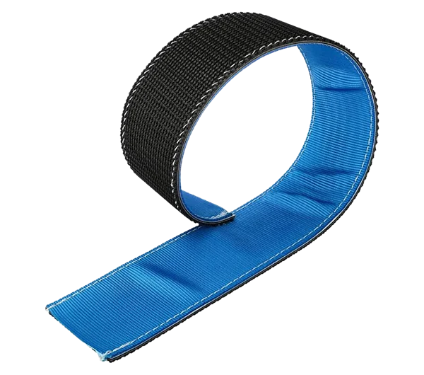 Webbing sleeve with tyre gripper for 35mm & 50mm wide webbing - Blue - 750mm long