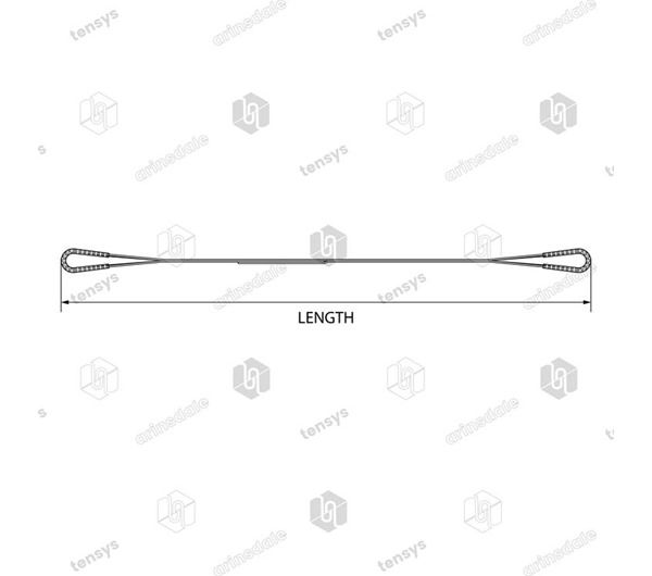 Tensys® · 1.0 Tonne · Flat Web Slings - Duplex