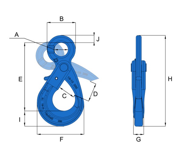 Hack10 Eye Self Locking Hook