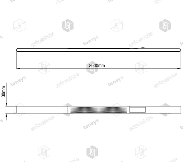 50mm · 1.0 Tonne · Flat Web Sling - Endless