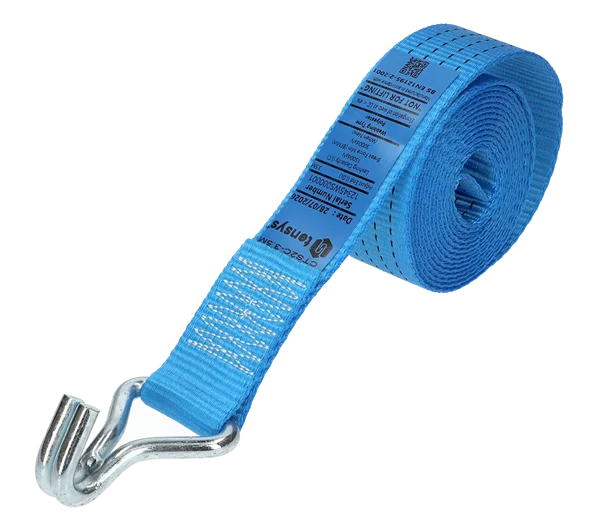 Blue · 50mm · 3.5 metre Strap · Cranked Claw Hook