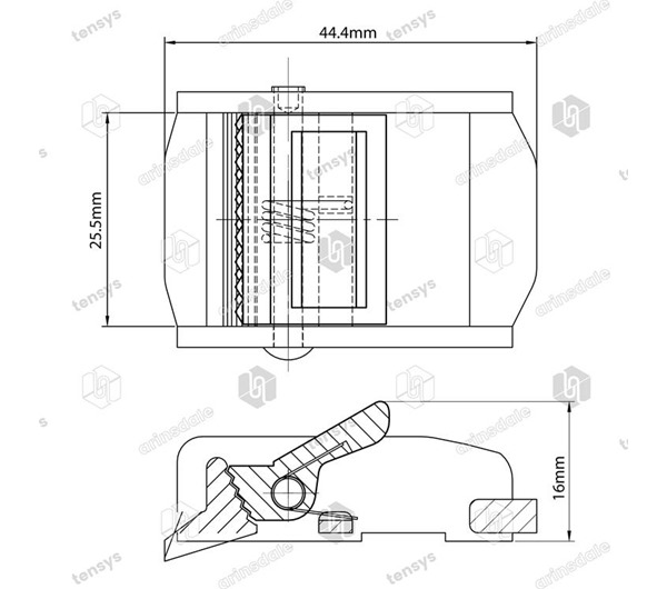 Tensys® · 25mm · 250daN · CB · Cam Buckle