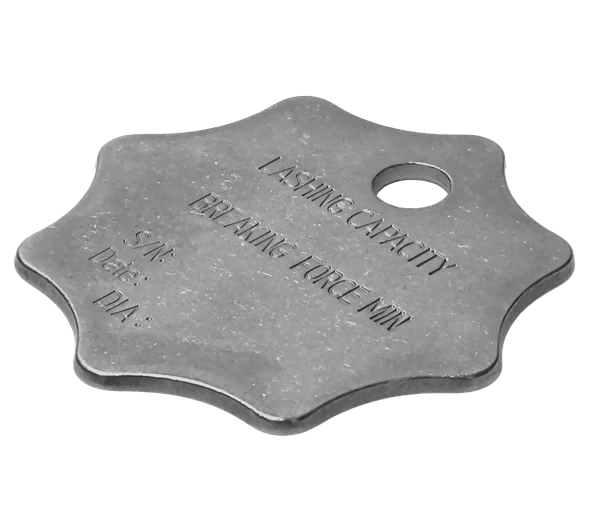 Tensys | LCTAGSS | Stainless Steel ID Tag for Lashing Chains