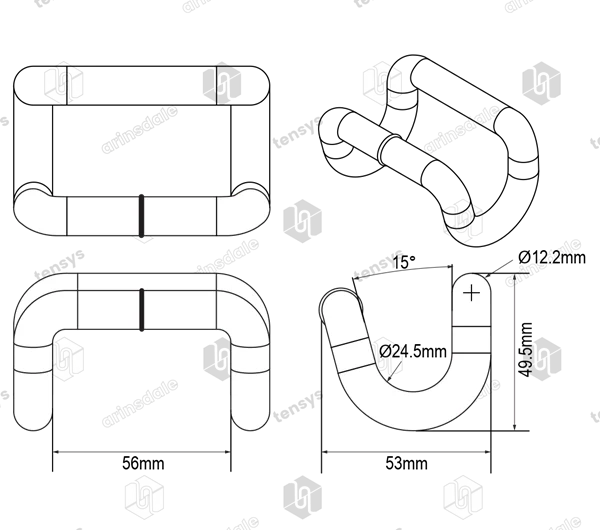 50mm · 5000daN · Closed Rave Hook