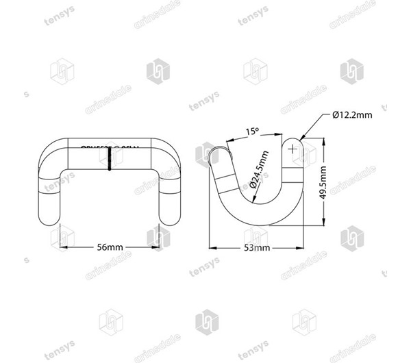 Tensys® · 50mm · 5000daN · Closed Rave Hook