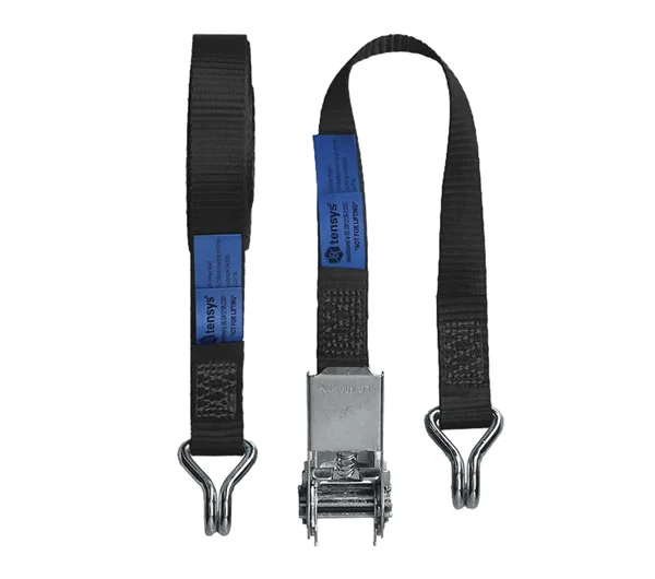 Tensys | 25mm | 800kg (daN) | Ratchet Strap | Claw Hooks