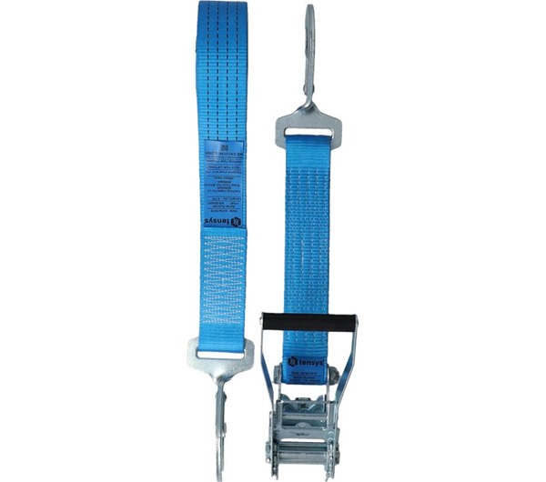 Tensys® · 50mm · 4000daN · LWH · Ratchet Lashing System · Twisted Snap Hooks