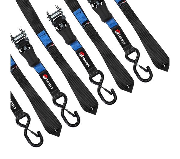 4 Pack Tie Down Straps (25mm x 5m)